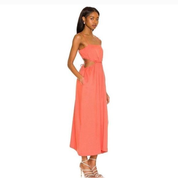 Line and Dot Skylar Tangerine Maxi  Dress Size XS - Picture 2 of 8